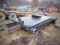 Tandem Axle Winch Tractor Bed, with tail roller, 5th wheel, and winch stand