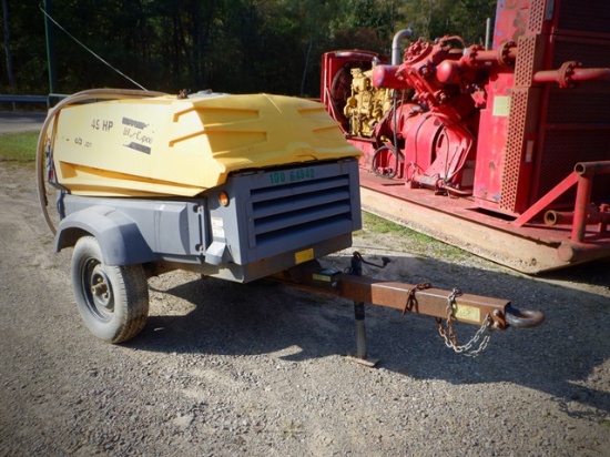 ATLAS COPCO Model XAS185JD7PE, 185CFM Portable Air Compressor, s/n AIA15915