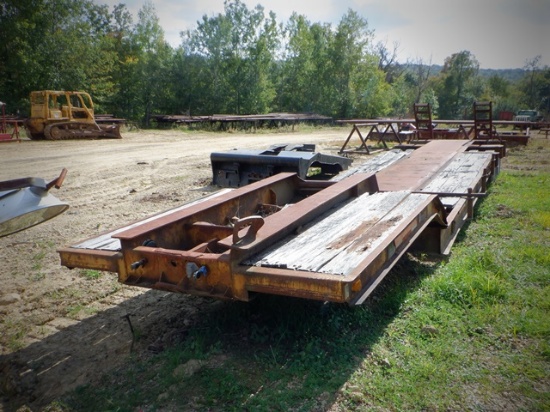 1981 LOADCRAFT Model L-35-SS, 35 Ton Tandem Axle Rigid Neck Lowboy Trailer,