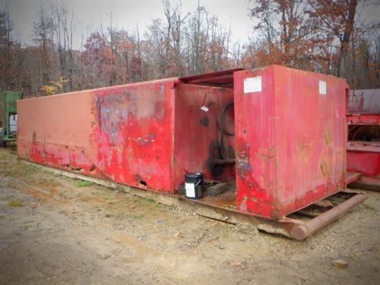 31'4"x7'4" Water Tank, equipped with 7' 4" x 2' auxiliary water tank compar