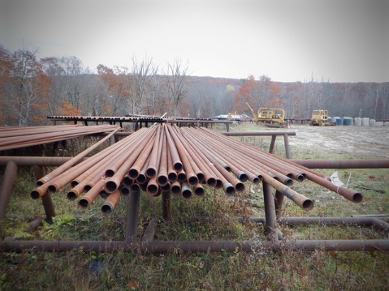 (46 Pieces) 2-3/8" Range 3 Well Casing (25' to 40' lengths) (RACK NOT INCLU