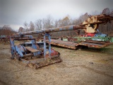 CARDWELL 44' Single Pole, Single Drum, Telescoping Service Rig, on oilfield