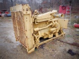 CAT D343 Diesel Engine, with manual clutch and 10 v-belt sheave (Not Running)