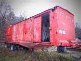 35' x 8' Dog House, equipped with cabinets, work bench, counters, electric