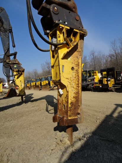(GIL-167) 2012 MAGNUM Model RHB340-6-BA Hydraulic Demolition Hammer, s/n 34