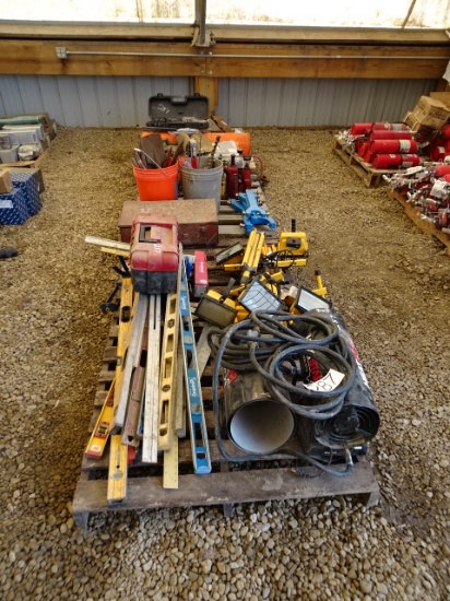 Hand Tools, Sawzall, Hydraulic Jacks, Shop Lights, and Miscellaneous