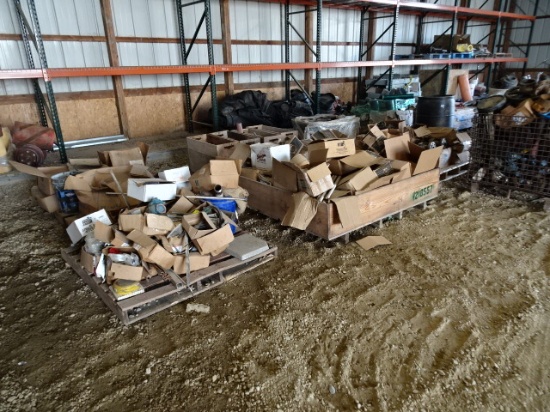 (10 Pallets) and Drums Miscellaneous Pipe Fittings, Valves and Gaskets, etc