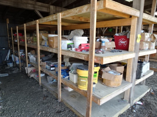 Contents of Shelves: Fasteners and Hardware (BUYER MUST LOAD)