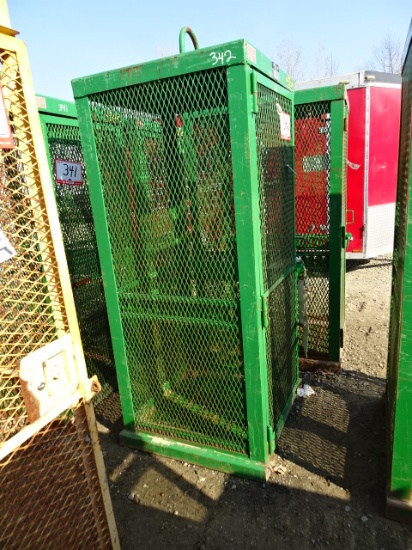SAFE T CART Material Basket, with fork pockets, s/n 901059, 2,950# capacity