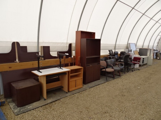 Office Furniture: Desks, Tables, Chairs, File Cabinets, Microwaves, and Car