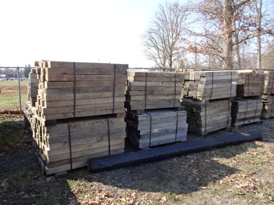 (20+/- Bundles) (50) 4'x6'x3-1/2" Wooden Cribbing