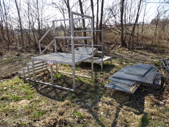 Aluminum Trailer Stairs and Expanded Metal