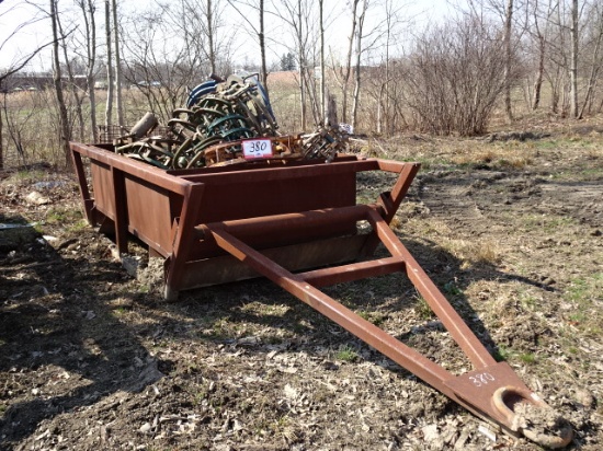 Oilfield Skip Pan and SAWYER Pipe Clamps