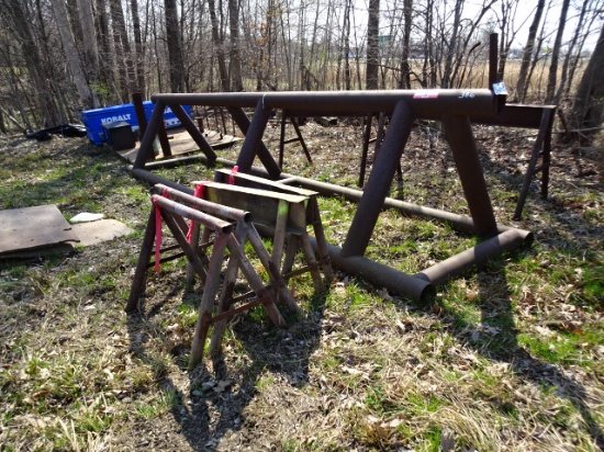 Metal Horses, Pipe Stand, Metal Flat Body, and Miscellaneous Steel Plate