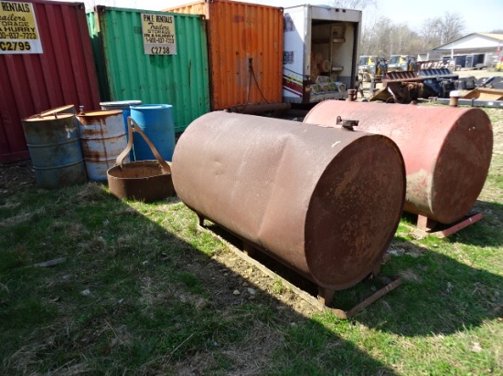 (2) Fuel Tanks and Drums