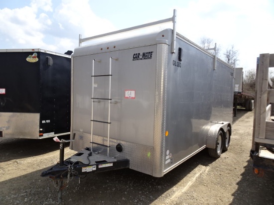 (GIL-060) 2017 CAR MATE Model CM716CCHD/CTR, 7'x16' Tandem Axle Cargo Trail