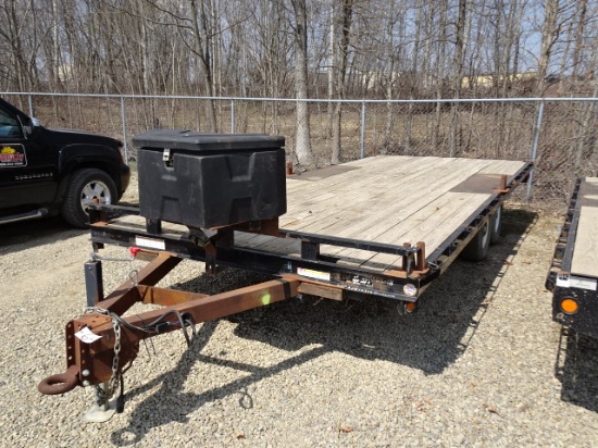 (GIL-018) 2015 SURETRAC Model ST10220TD02AB100, 20' Tandem Axle Tag-A-Long