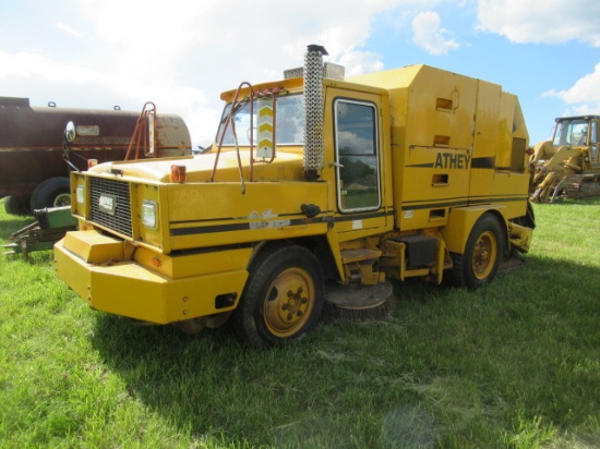 (Unit #ST4) 1987 ATHEY MOBIL Sweeper, s/n 1A9D14DB4HR059033, powered by Detroit