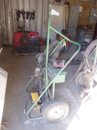 Oxygen/Acetylene Torch Set, with cart