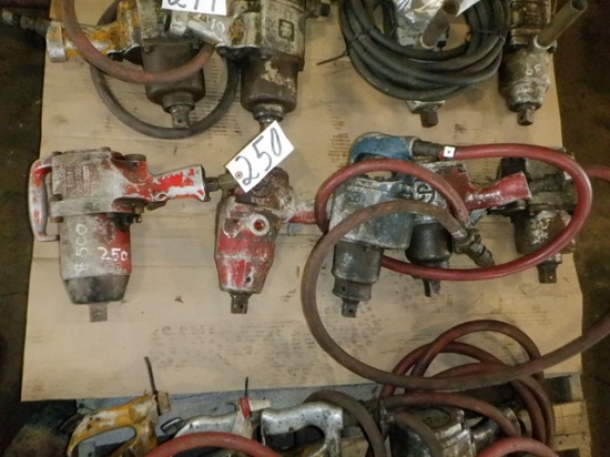 (5) 1" Pneumatic Impact Wrenches