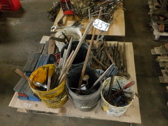 (3 Pallets) Wrenches, Sockets, and Miscellaneous Tools