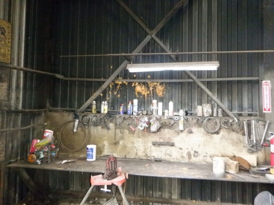 Contents of Wall, Shelving Units, and Work Bench (Shelf and Work Bench NOT
