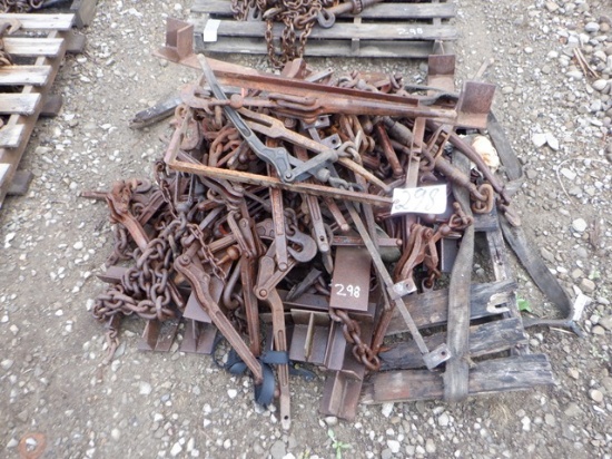 (3 Pallets) Chains and Binders
