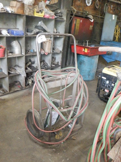 Oxygen Acetylene Torch Set, with cart