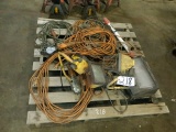 (2 Pallets) Extension Cords and Shop Lights
