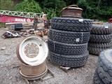 (4) UNUSED 385/95R24 Tires and (4) Rims