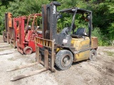 YALE 6,000# Cushion Tired Forklift, s/n Unknown, powered by LP gas engine a