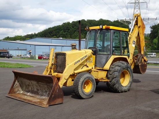 (Unit# 10-108) 1989 JOHN DEERE Model 510C Tractor Loader Backhoe, s/n 76056