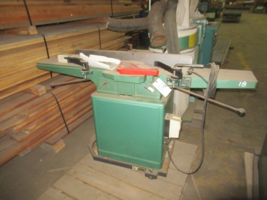 GRIZZLY Model G1018, 8" Jointer, s/n 537601, powered by 240 volt single pha