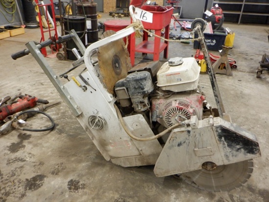 CORE CUT CC1800 Walk Behind Concrete Saw, Honda 13HP gas