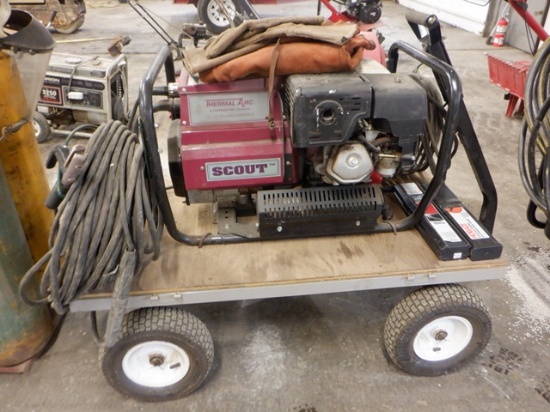 THERMAL ARC Scout DC/CC Welding Generator, Honda GX270 gas, cart mounted