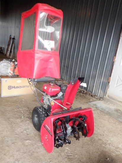 HONDA HS928 Snow Blower, with Wind Guard, powered by Honda GX270 gas engine