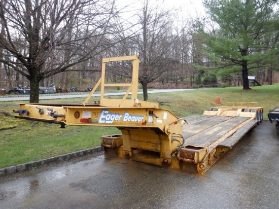 1999 EAGER BEAVER Model 50GSL/3, 50 Ton Tri-Axle Lowboy Trailer, VIN# 112SD