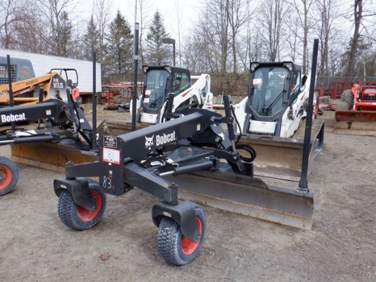 2018 BOBCAT Grader 108, 108" Grader Attachment, s/n AJ2E04171, transport wh