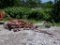 10' Tow Behind Stone Rake, with transport wheels (Flat Tires)