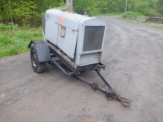 LINCOLN SAM-400 Portable Welder, s/n A-778722, 4 cylinder diesel engine, 8.00x16 tires (Unit#