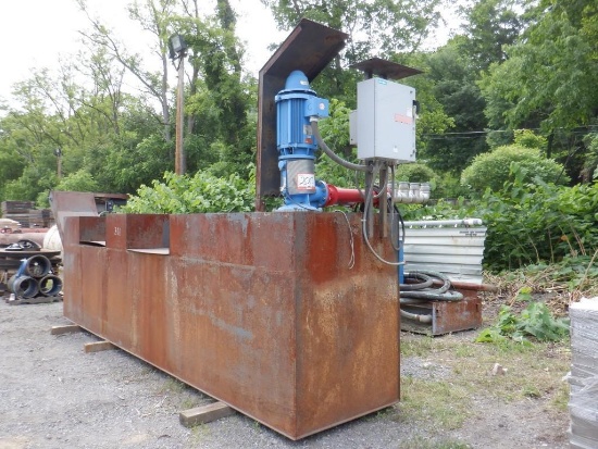 STANTON 12' Tire Wash System, equipped with water tank, 4" discharge pump, powered by 30HP electric