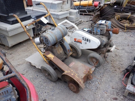 Walk Behind Saw and Pressure Washer (Not Running)
