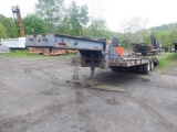 Shop Made Tandem Axle Rigid Neck Trailer, VIN# SW81906PA, equipped with 8' rigid neck, 20' level