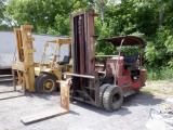 GERLINGER Model S-15, 15,000# Pneumatic Tired Forklift, s/n 8412, powered by 8 cylinder gas engine