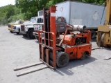 CLARK Solid Tired Forklift, s/n Unknown, powered by 4 cylinder LP gas engine and shuttle