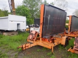 2004 PSI Portable Solar Message Board, s/n 5459, VIN# 1P91617184G301285, equipped with model CPU-2M
