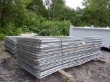 (45 Sections) 12' Temporary Fencing, 5' high with bases