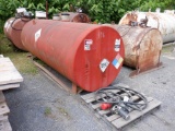 1,000 Gallon Skid Mounted Fuel Tank, with 12 volt electric pump