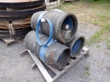 (3) Pneumatic Pipe Test Clamps, with electric vacuum pump