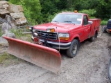 1997 FORD Model F-250 Heavy Duty, 4x4 Utility Truck, VIN# 1FTHF26F4VEC13925, powered by Power Stroke